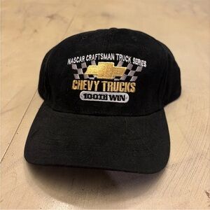 NASCAR Craftsman Truck Series Chevy Trucks 100th Win Black Cap Hat